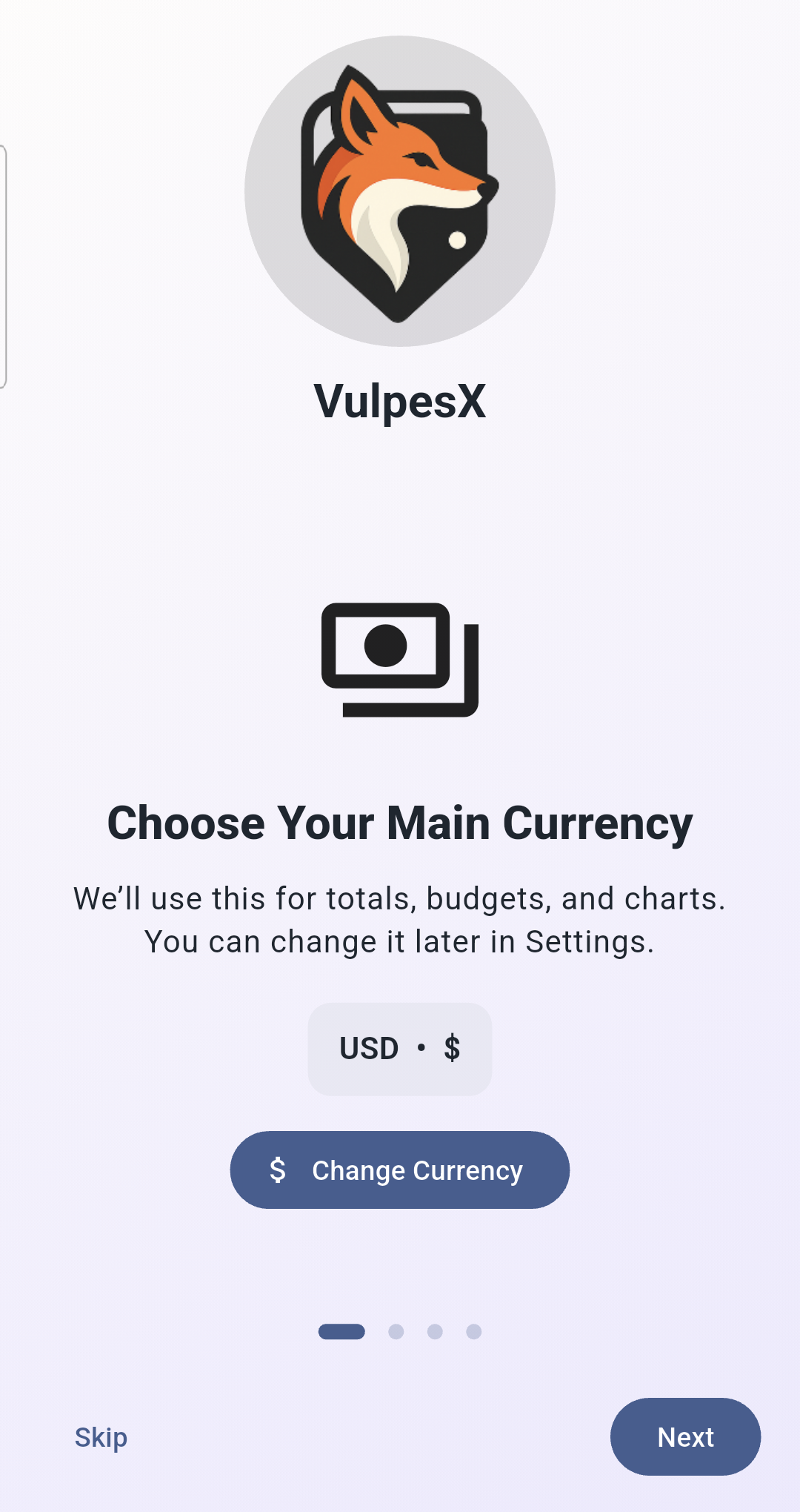 Transactions list